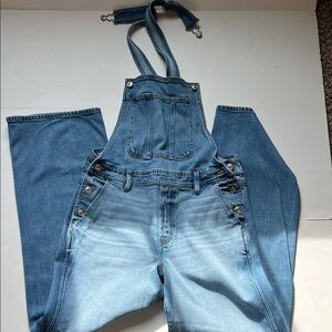 American Eagle Outfitters Women's Blue Denim Overalls